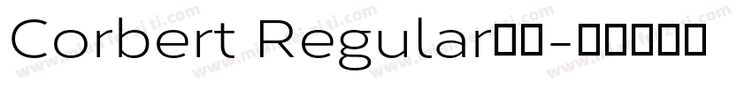 Corbert Regular字体字体转换